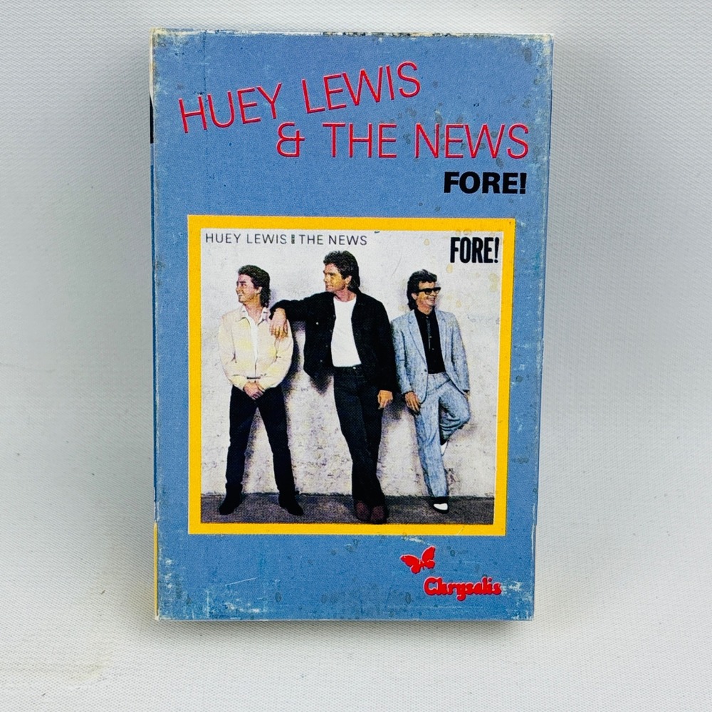 Huey Lewis & The News Fore! Cassette Tape Korea Import 1986 Chrysalis